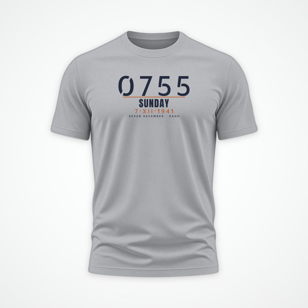 Seven December 0755 Tee in Heather Grey