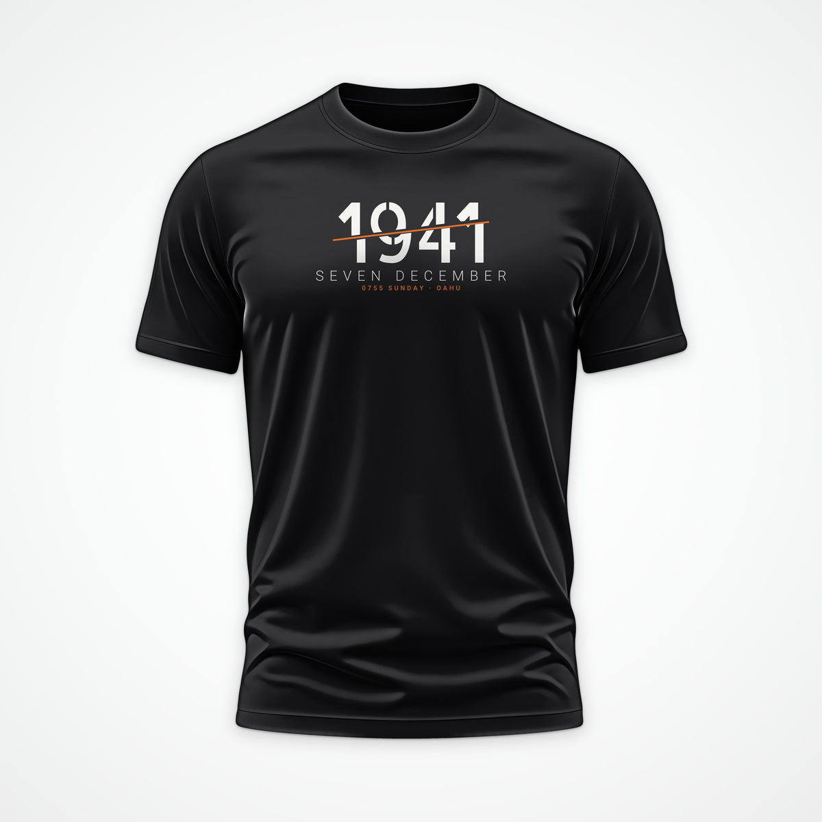 Seven December 1941 Sliced Tee in Black