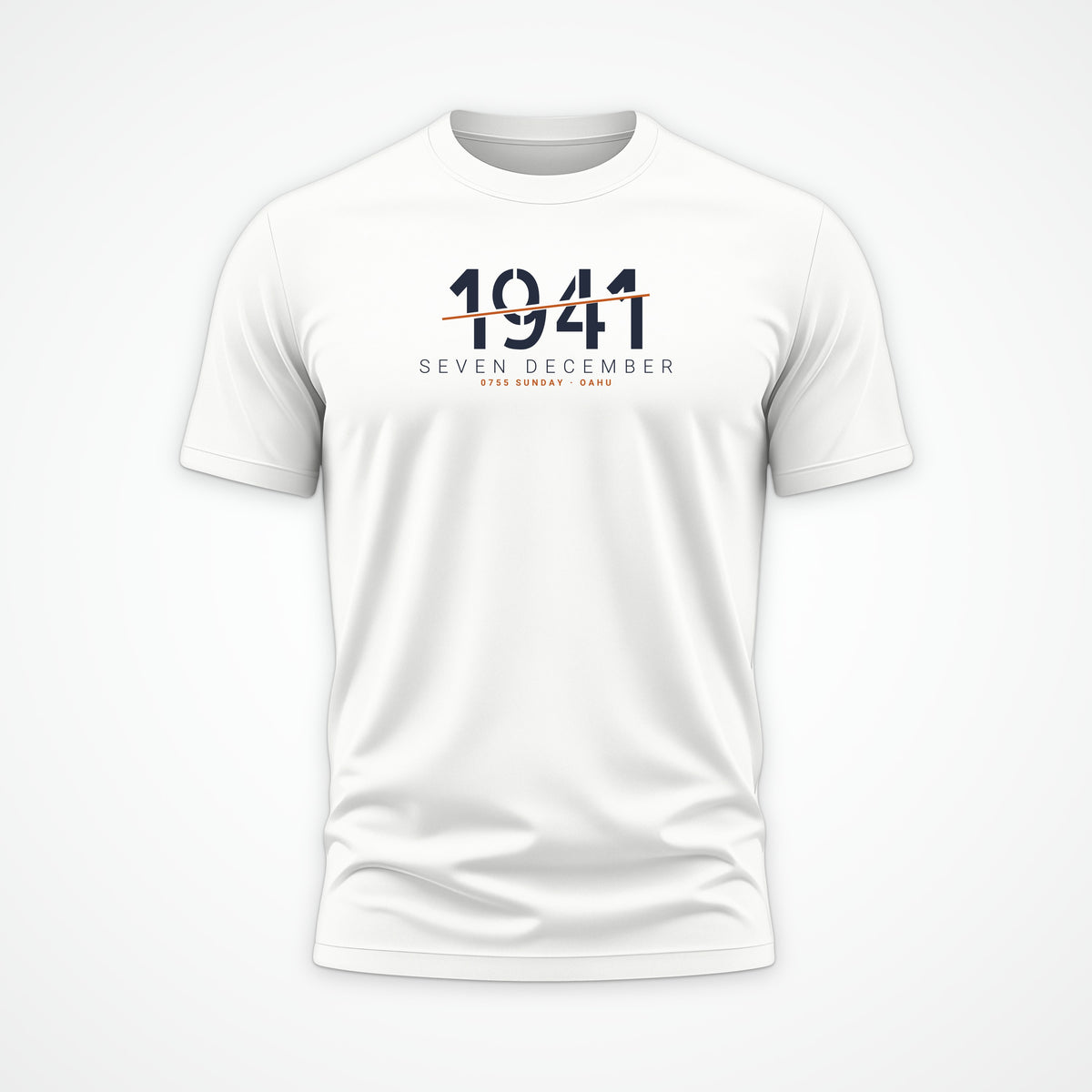Seven December 1941 Sliced Tee in White