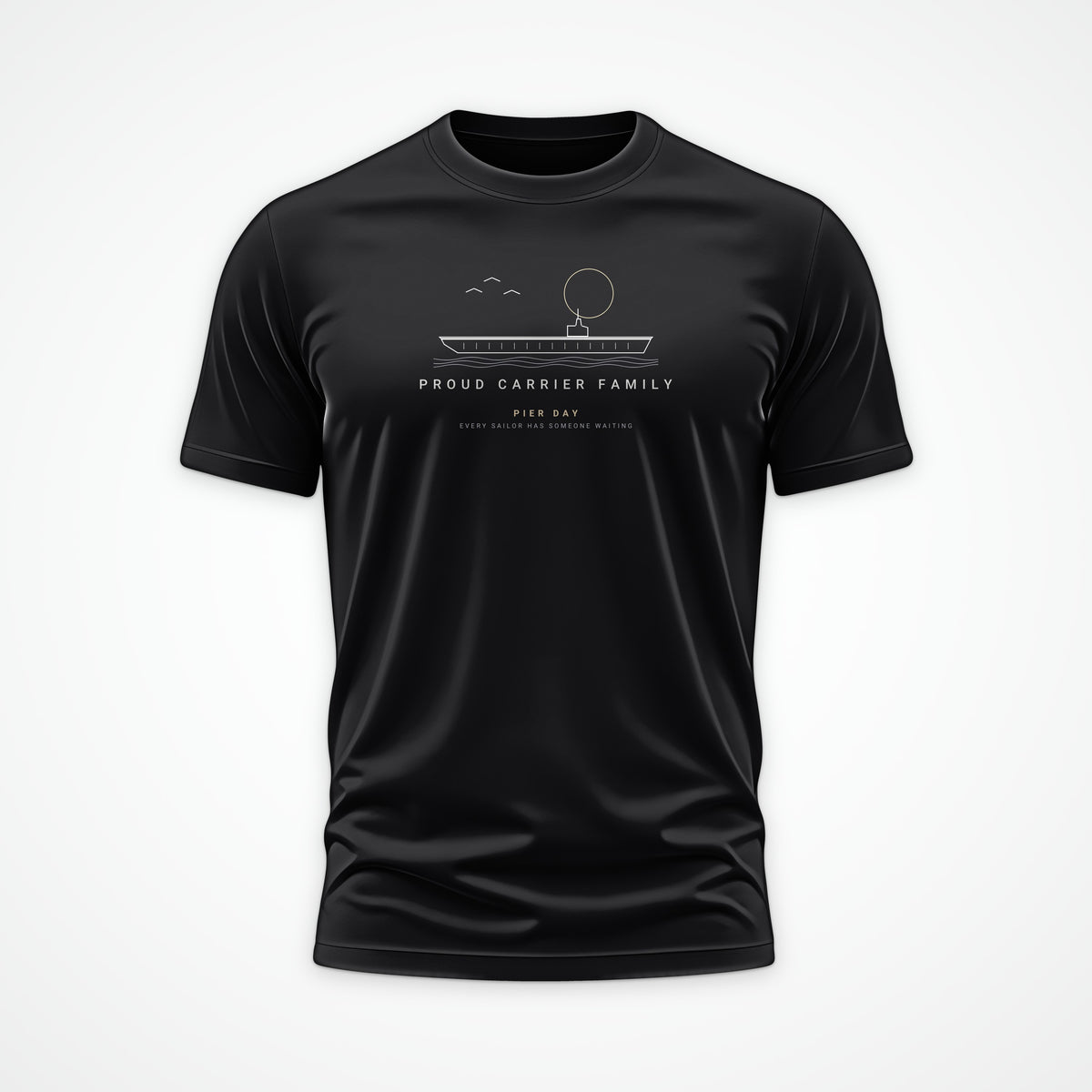 Pier Day Proud Carrier Family Tee in Black