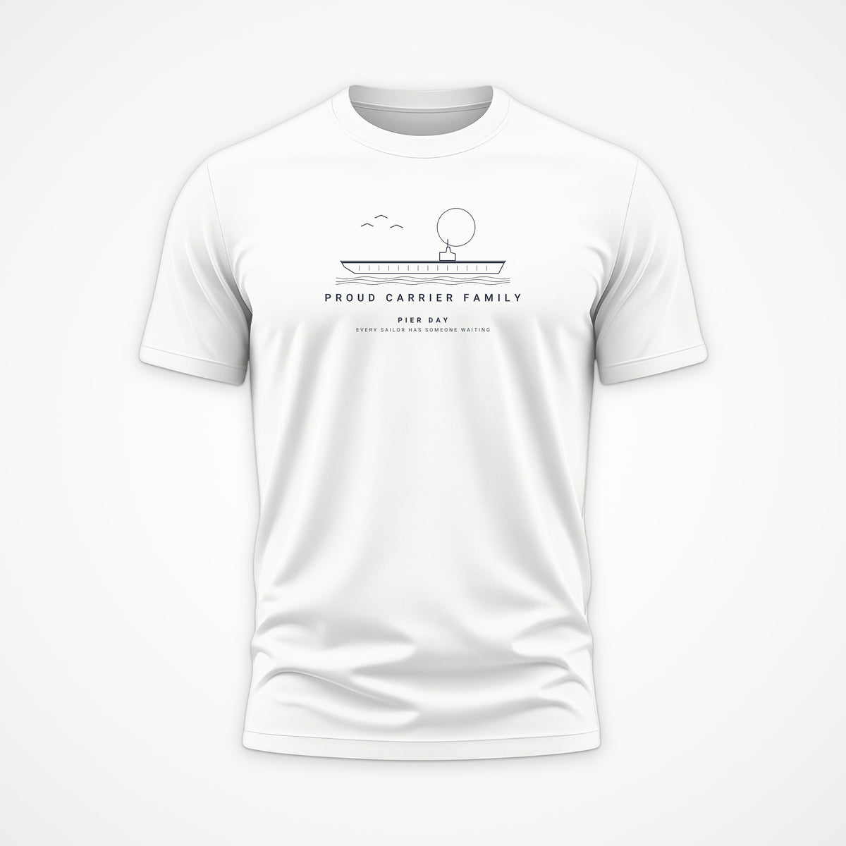 Pier Day Proud Carrier Family Tee in White
