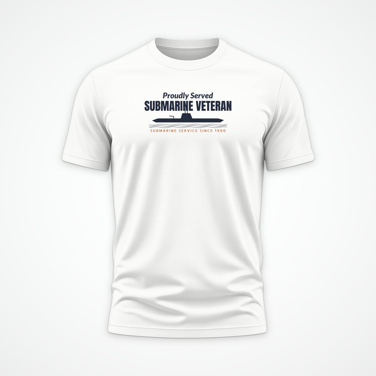 Proudly Served Submarine Veteran Tee in White