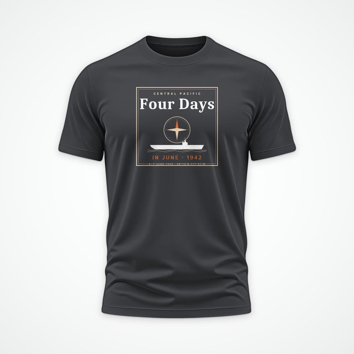 Four Days in June Frame Tee in Anthracite