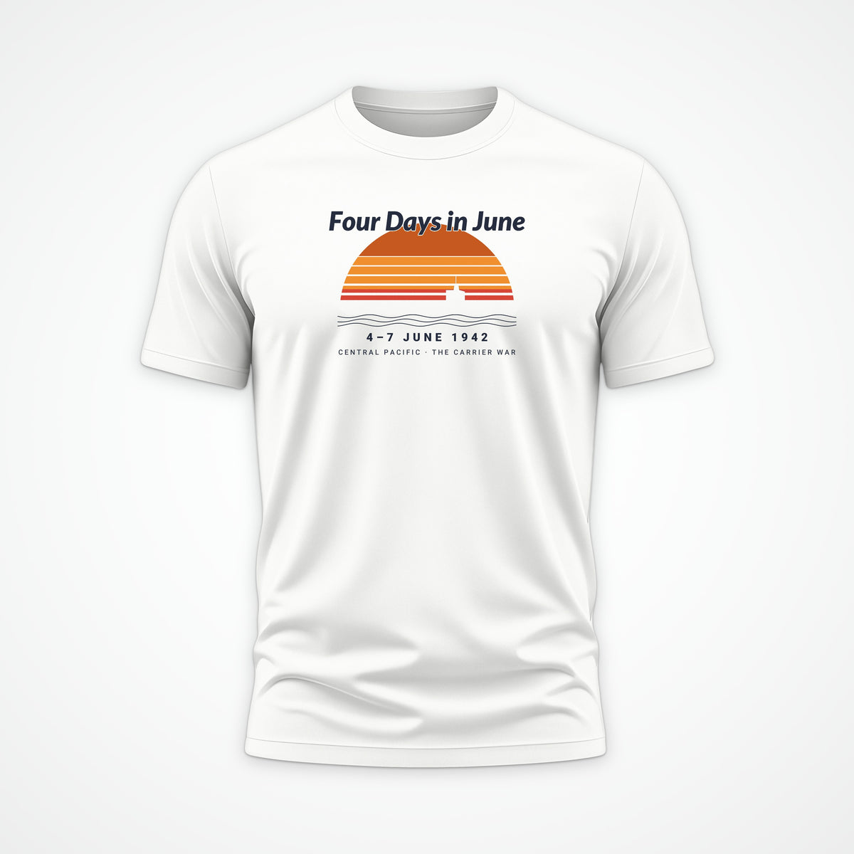 Four Days in June Sunset Tee in White