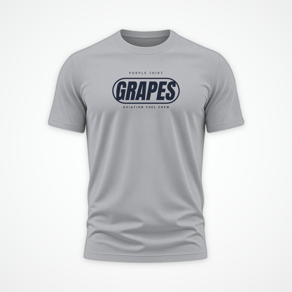 Rainbow Wardrobe Purple Shirt Grapes Tee in Heather Grey