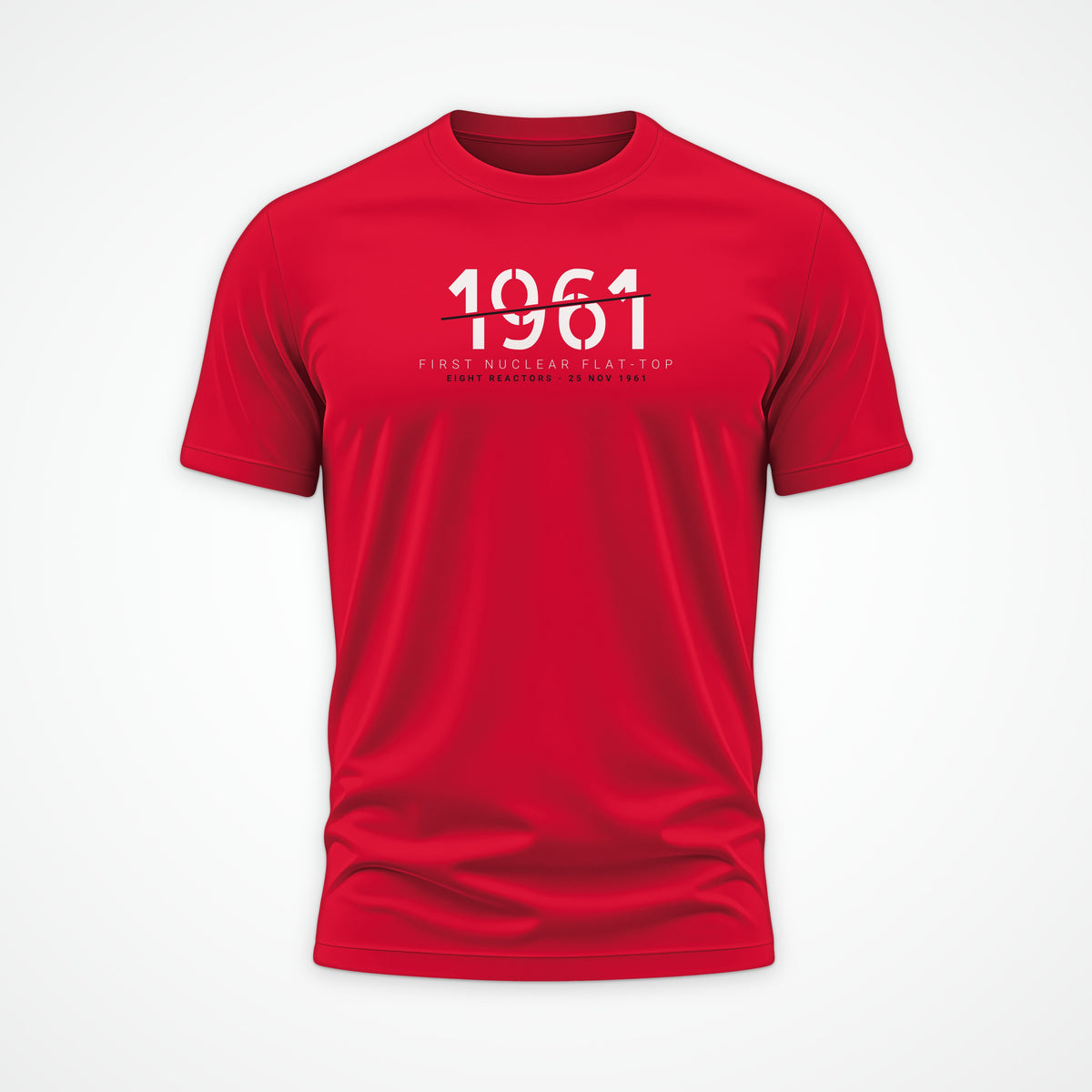 First Nuclear Flat-Top 1961 Sliced Tee in Red