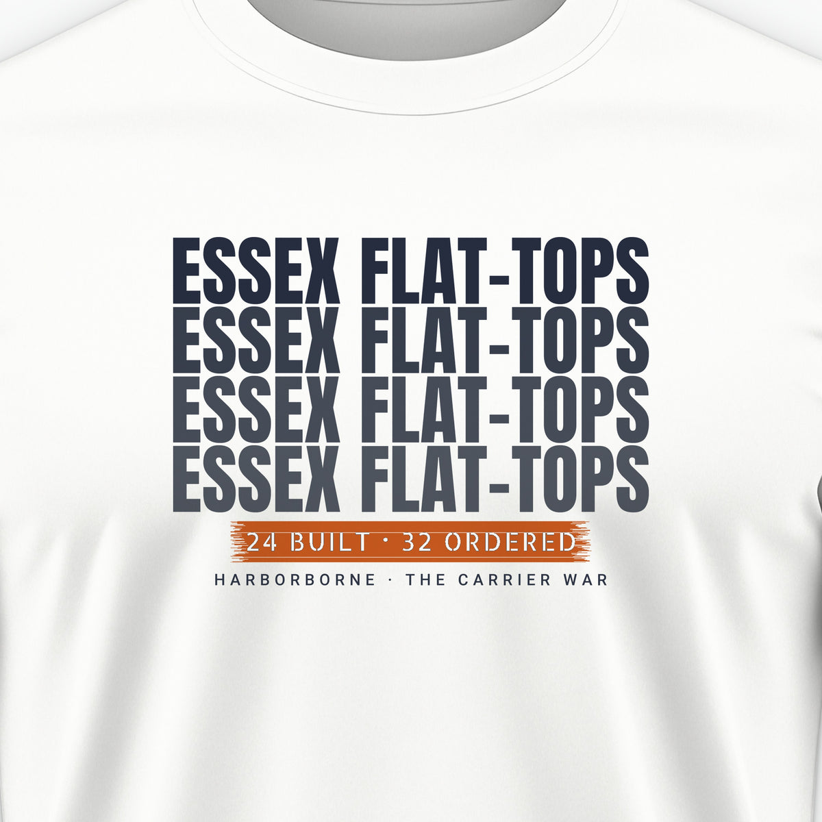 Essex Flat-Tops Echo Tee, front print detail