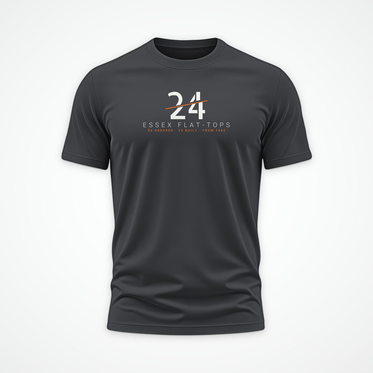 Essex Flat-Tops 24 Sliced Tee in Anthracite