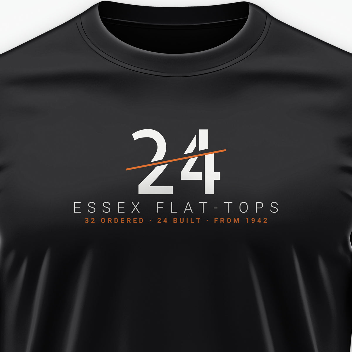 Essex Flat-Tops 24 Sliced Tee, front print detail