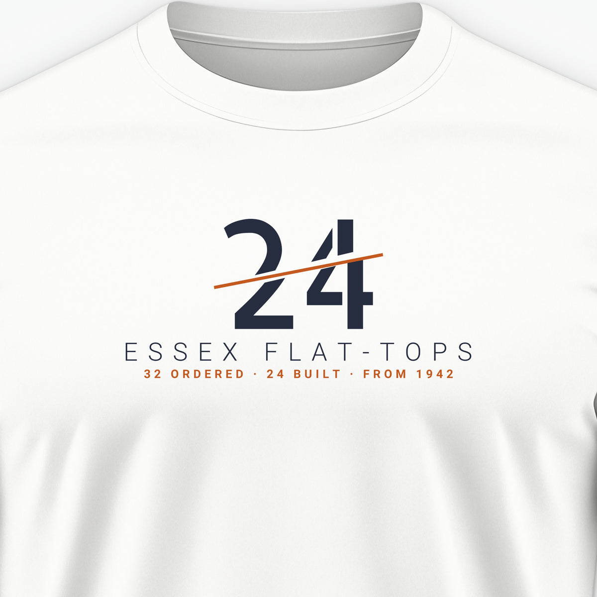 Essex Flat-Tops 24 Sliced Tee, front print detail