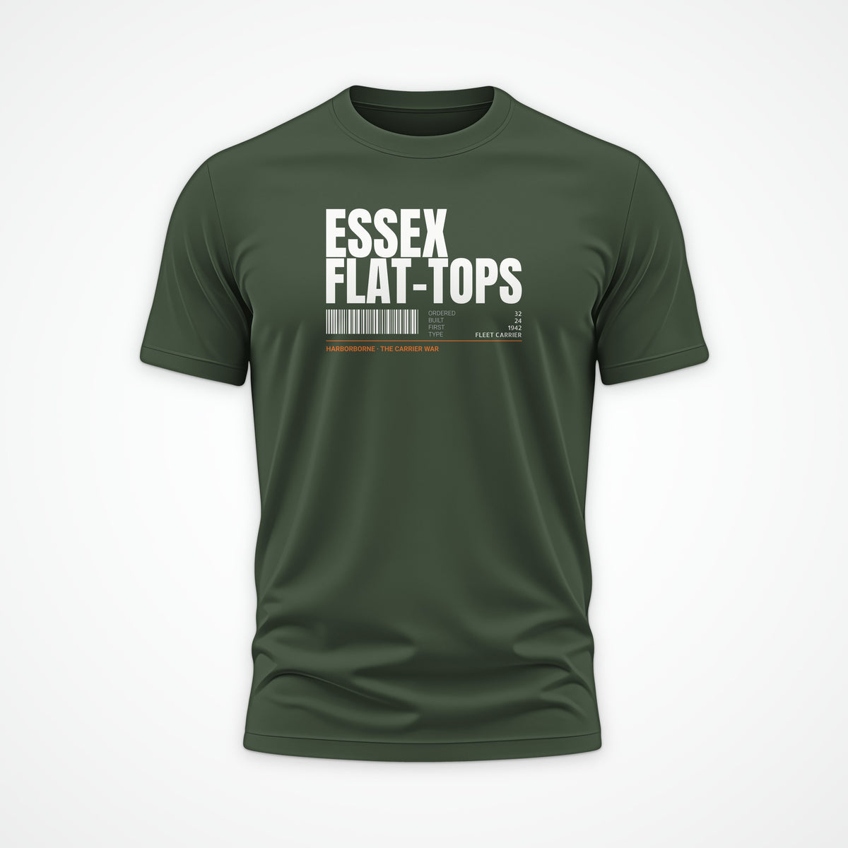 Essex Flat-Tops Tag Tee in Olive