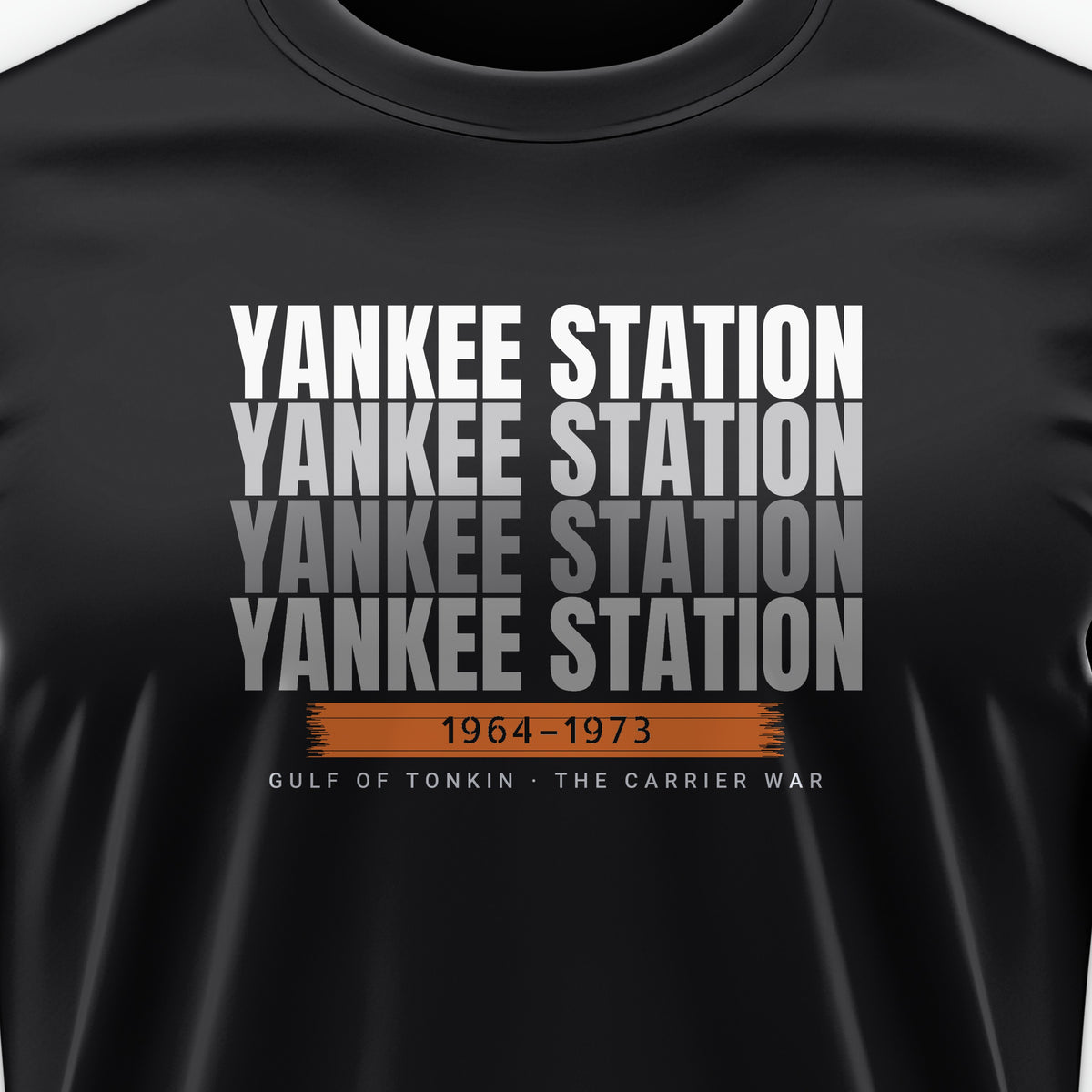 Yankee Station Echo Tee, front print detail