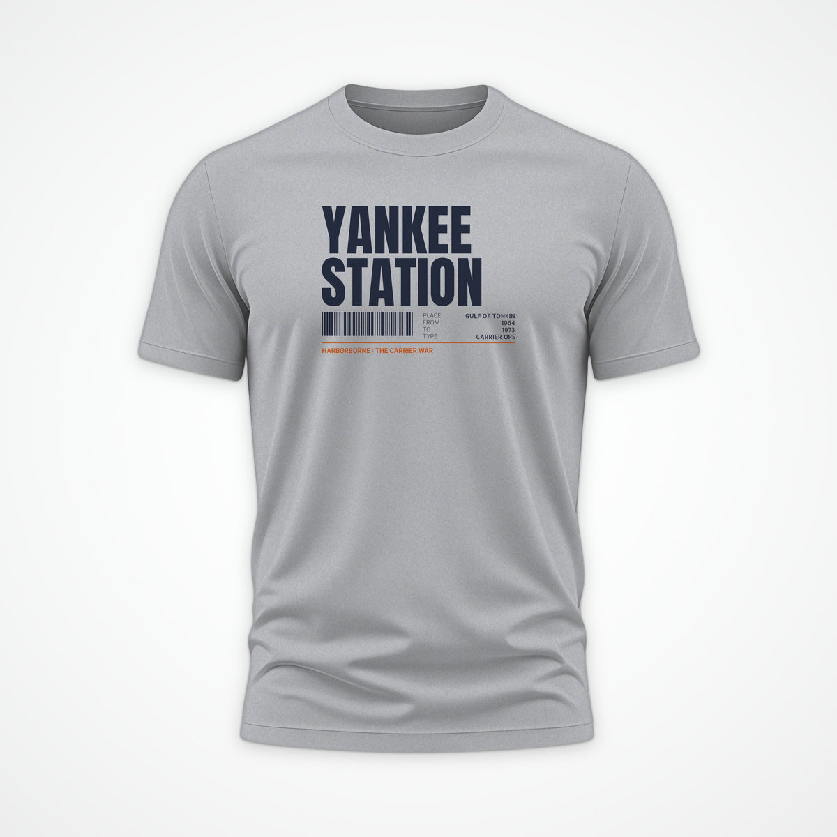 Yankee Station Tag Tee in Heather Grey