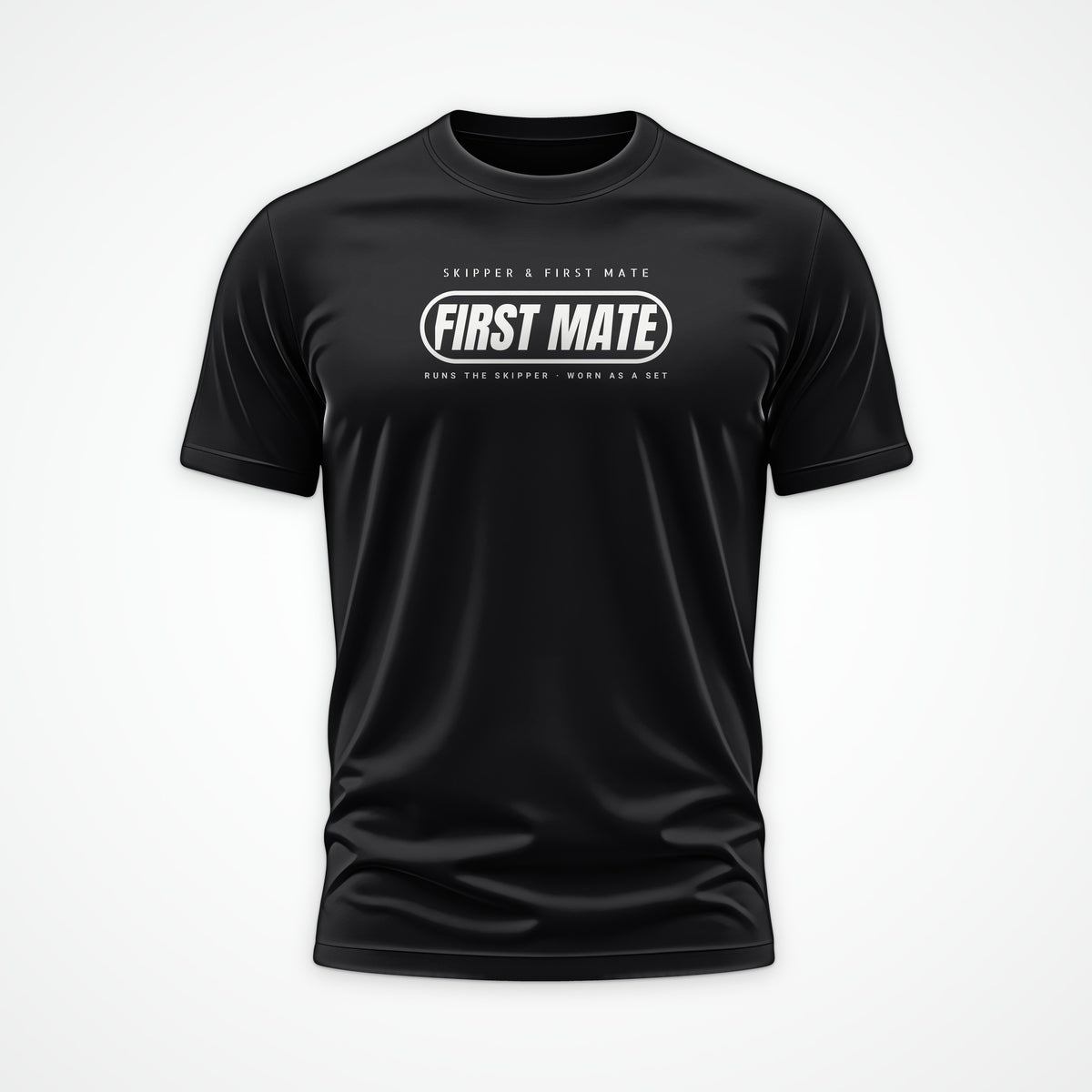 Skipper and First Mate First Mate Tee in Black