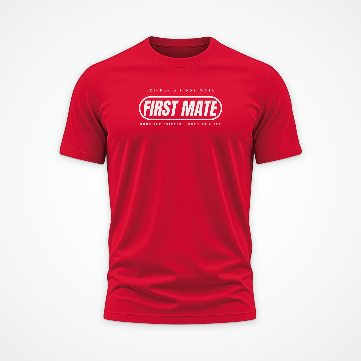 Skipper and First Mate First Mate Tee in Red