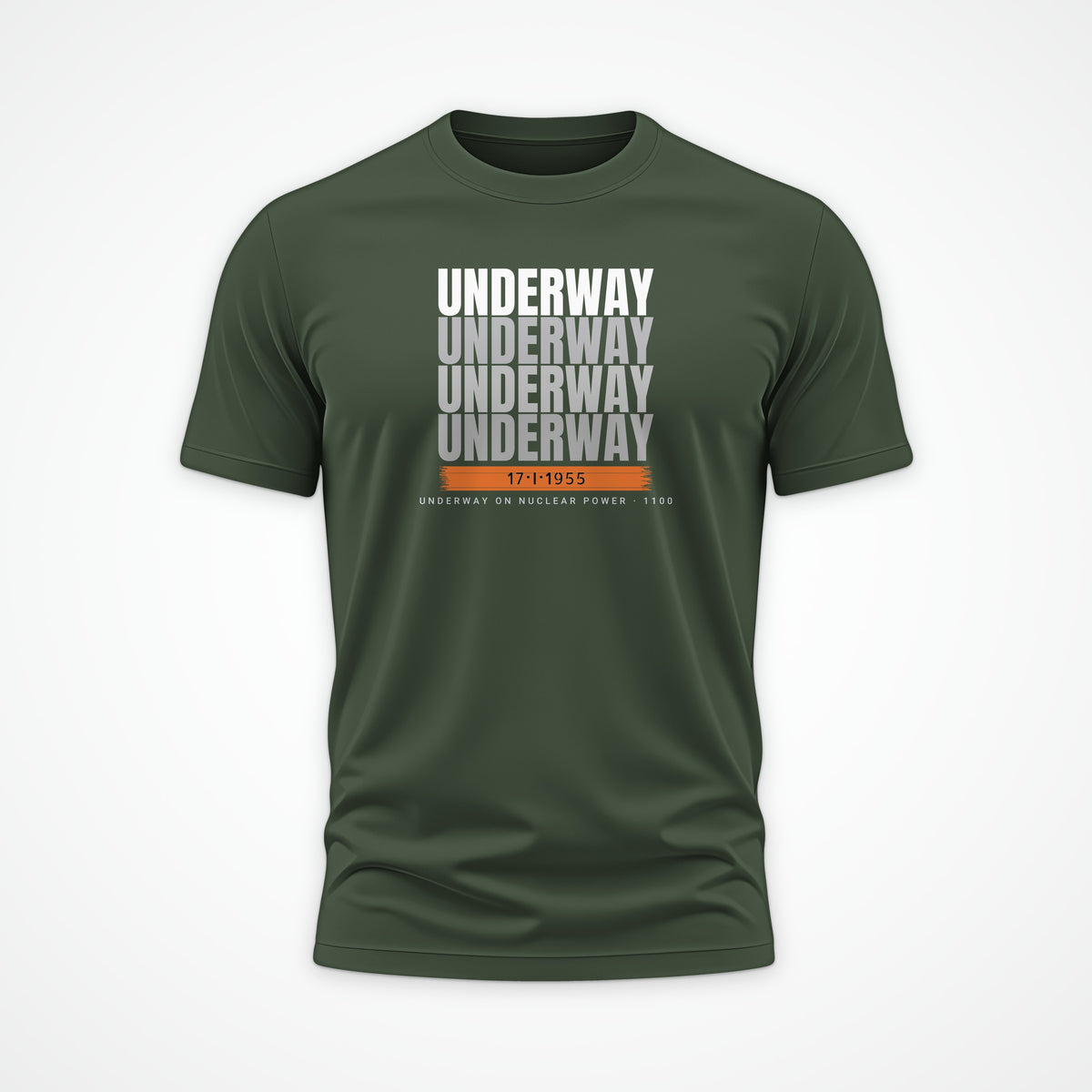 Underway on Nuclear Power Echo Tee in Olive