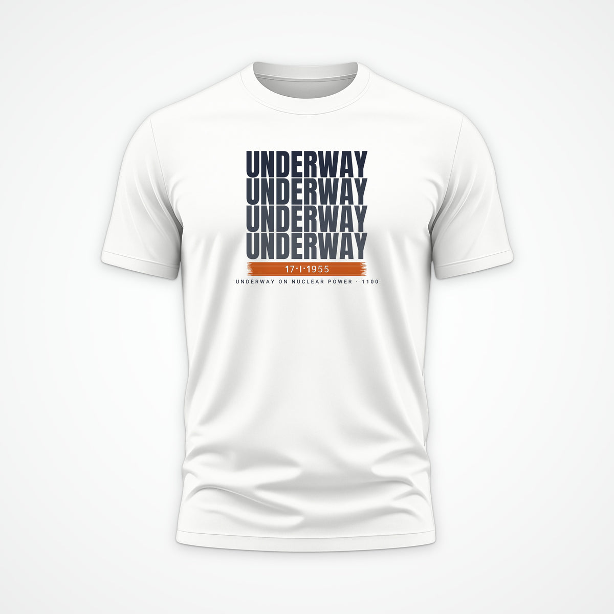 Underway on Nuclear Power Echo Tee in White
