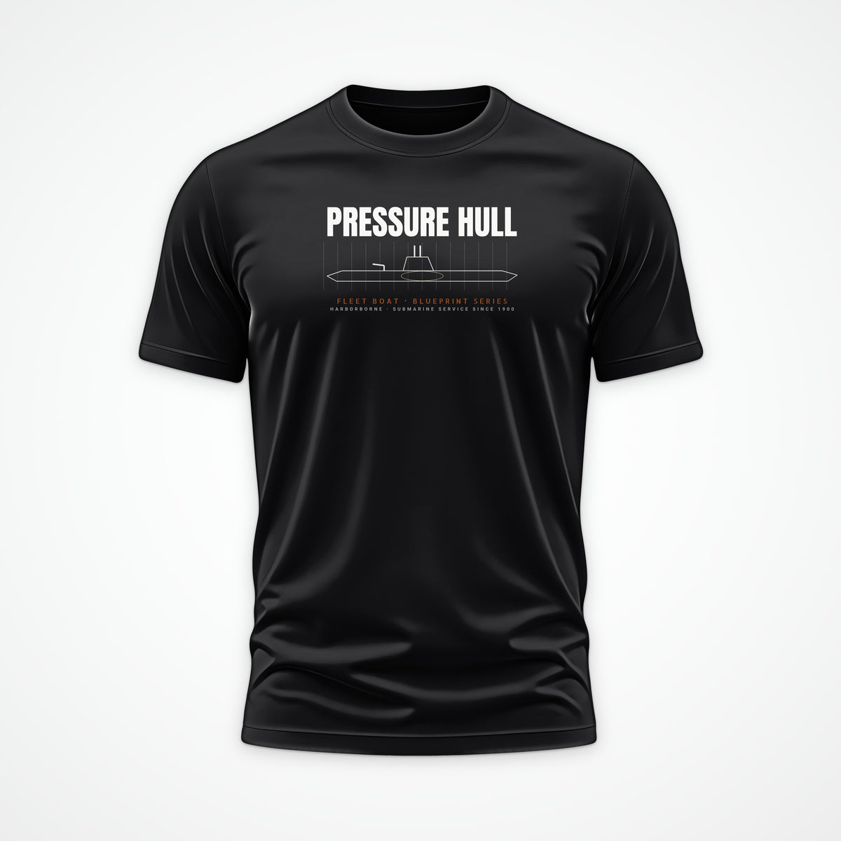 Pressure Hull Blueprint Tee in Black