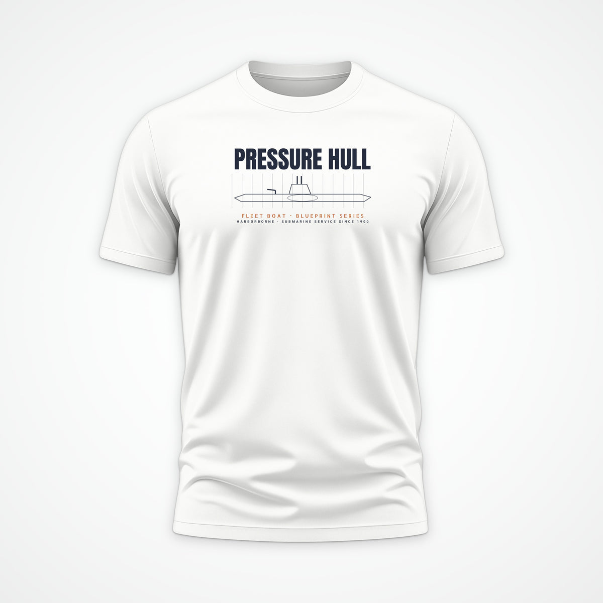 Pressure Hull Blueprint Tee in White