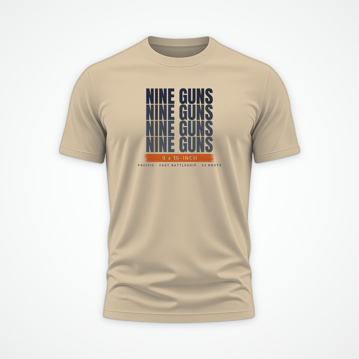 Nine Guns Pacific Echo Tee in Desert Dust