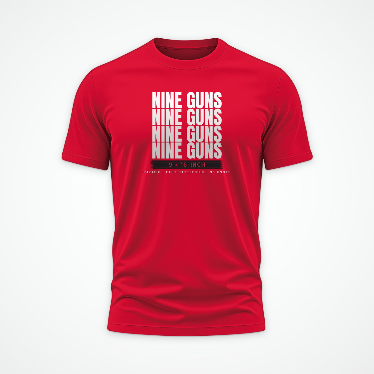 Nine Guns Pacific Echo Tee in Red
