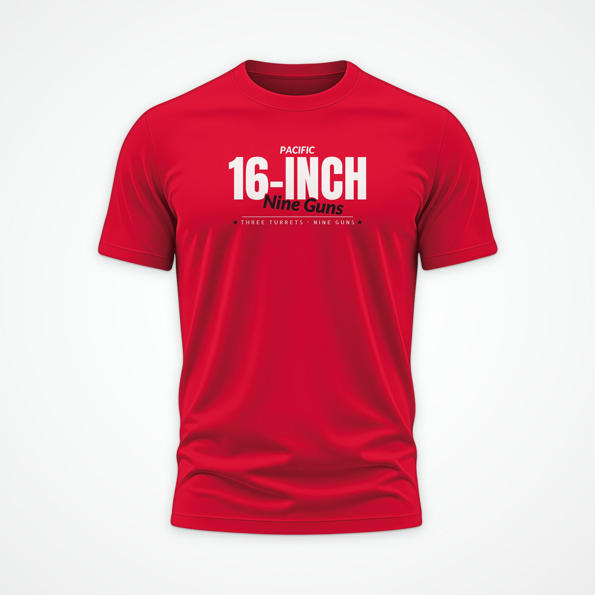 Nine Guns Pacific Club Tee in Red