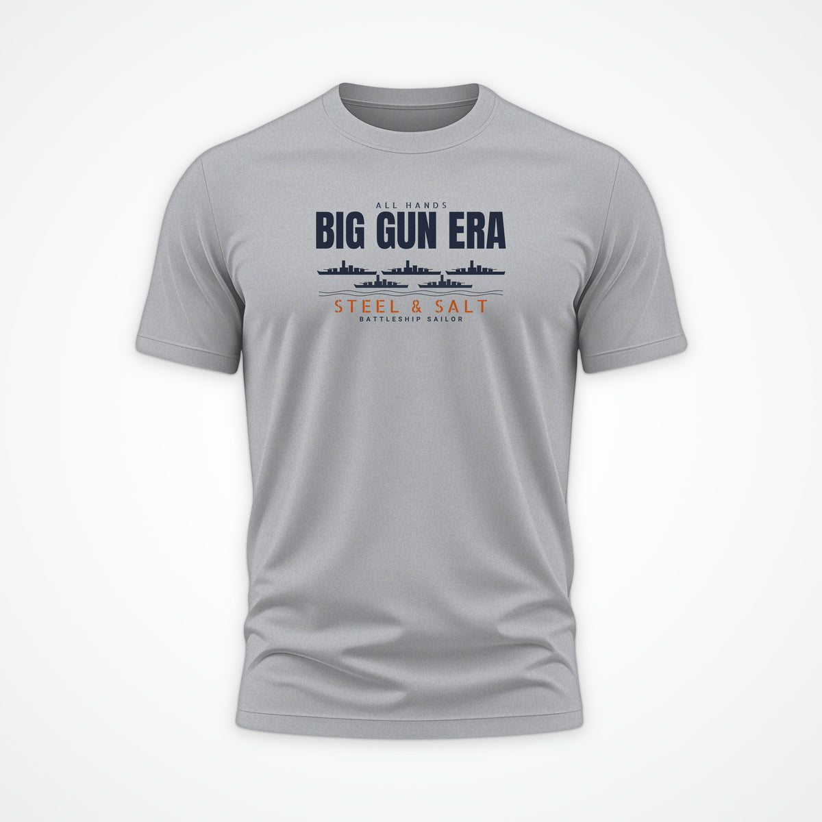Big Gun Era Row Tee in Heather Grey
