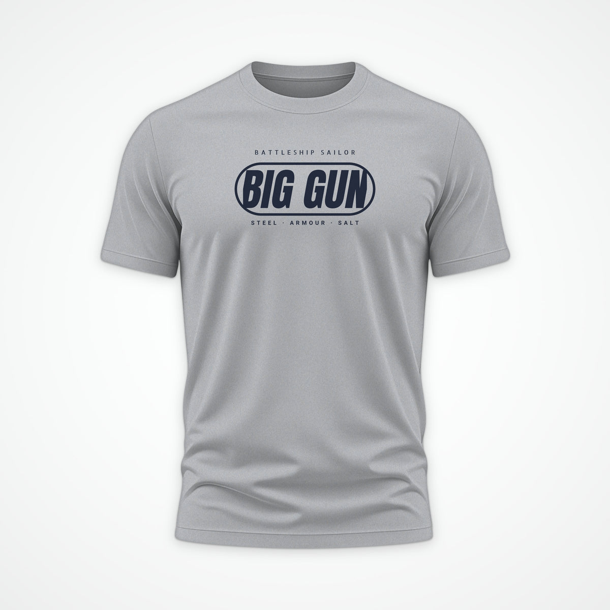 Big Gun Era Pill Tee in Heather Grey