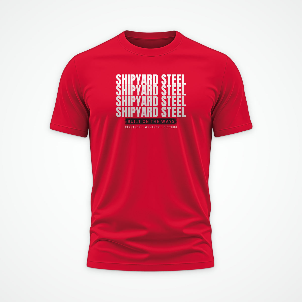 Shipyard Steel Echo Tee in Red