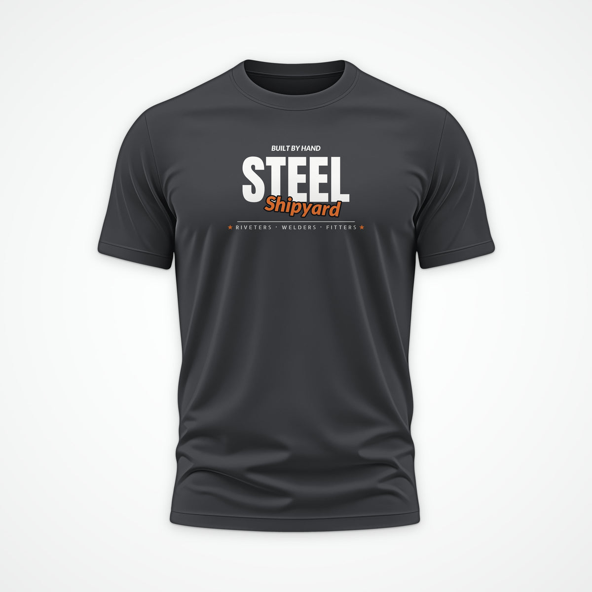 Shipyard Steel Club Tee in Anthracite