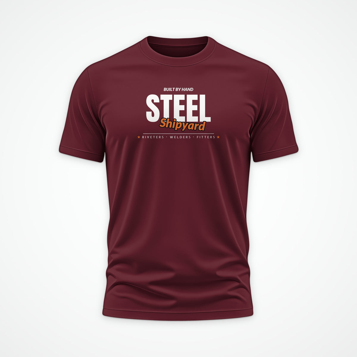 Shipyard Steel Club Tee in Burgundy