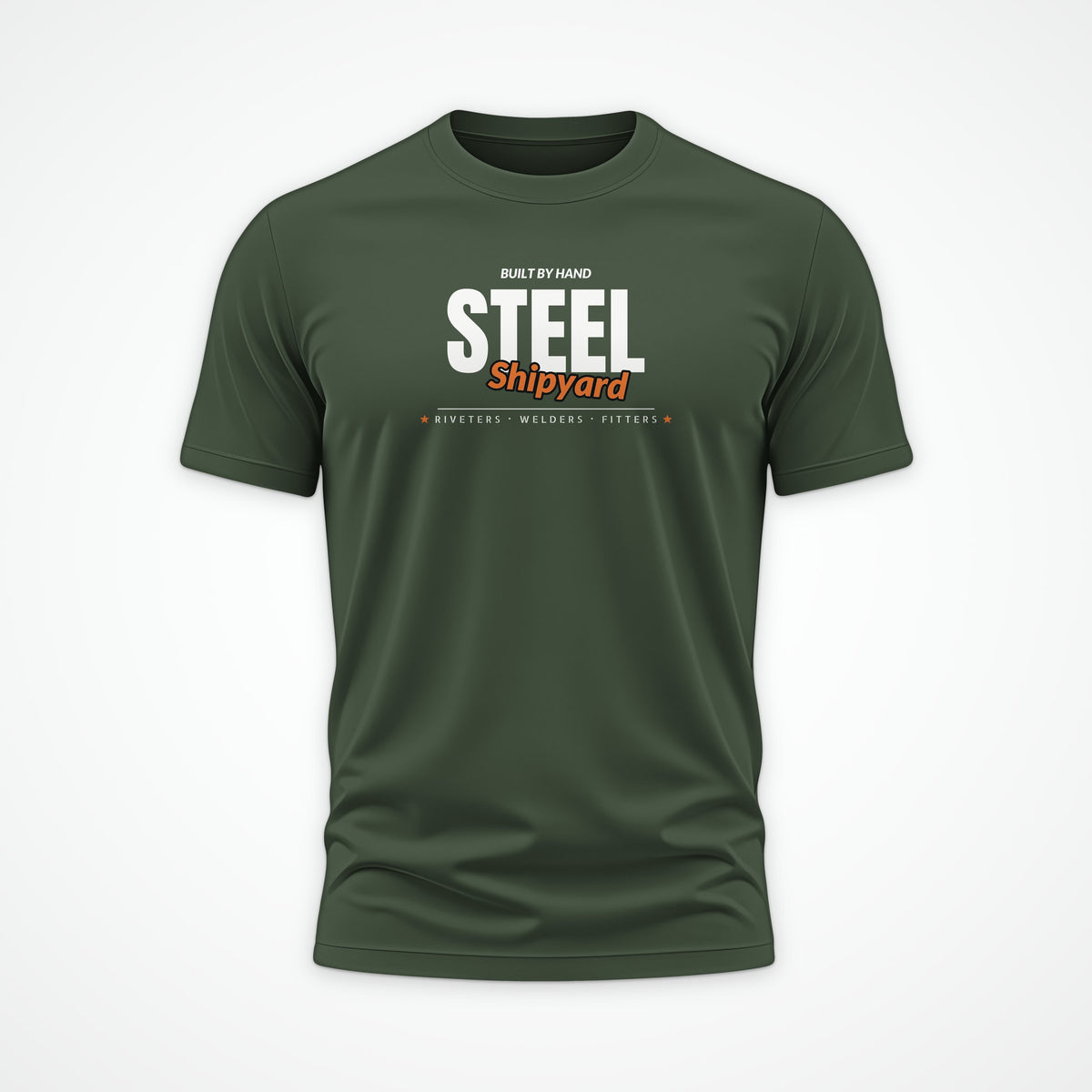 Shipyard Steel Club Tee in Olive