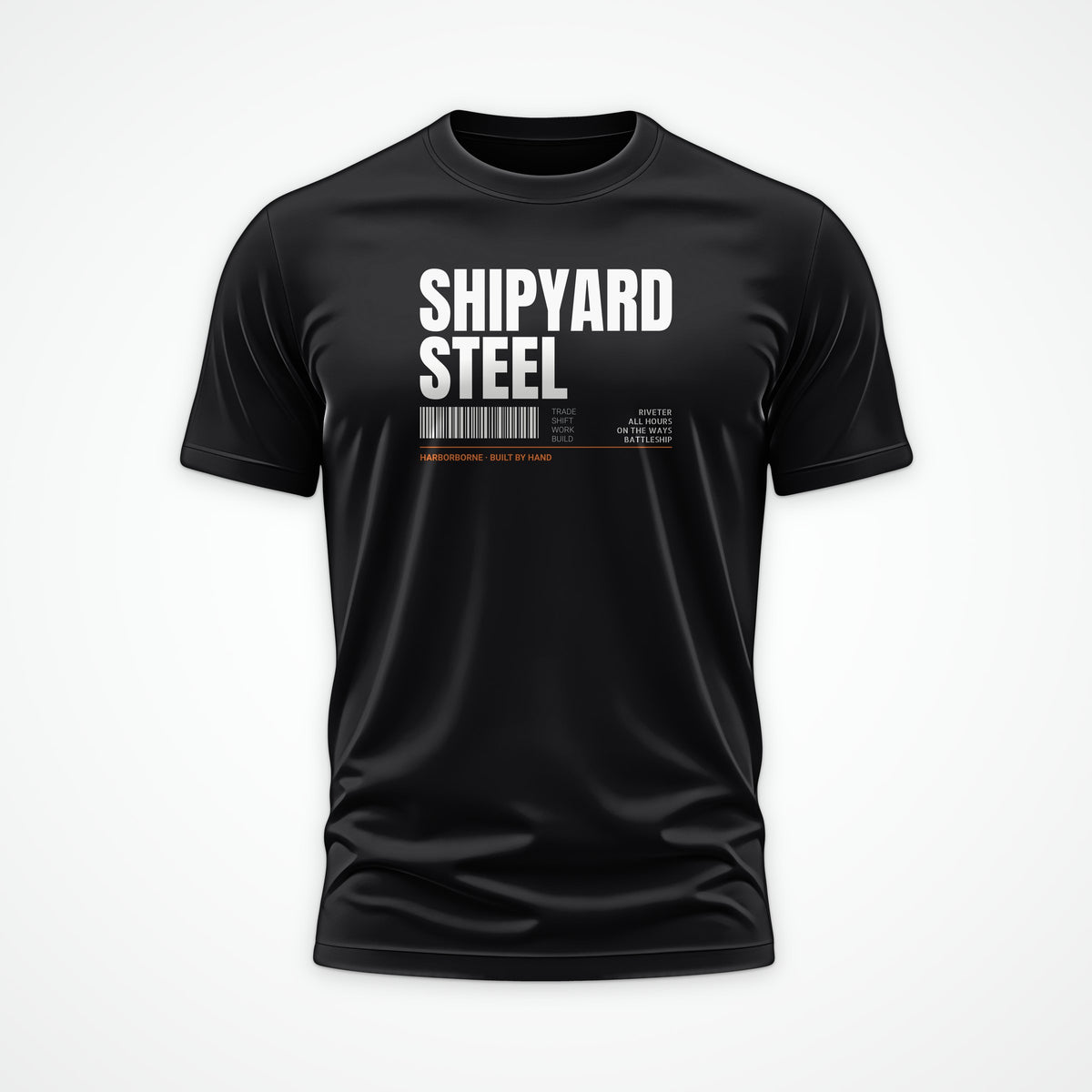 Shipyard Steel Tag Tee in Black