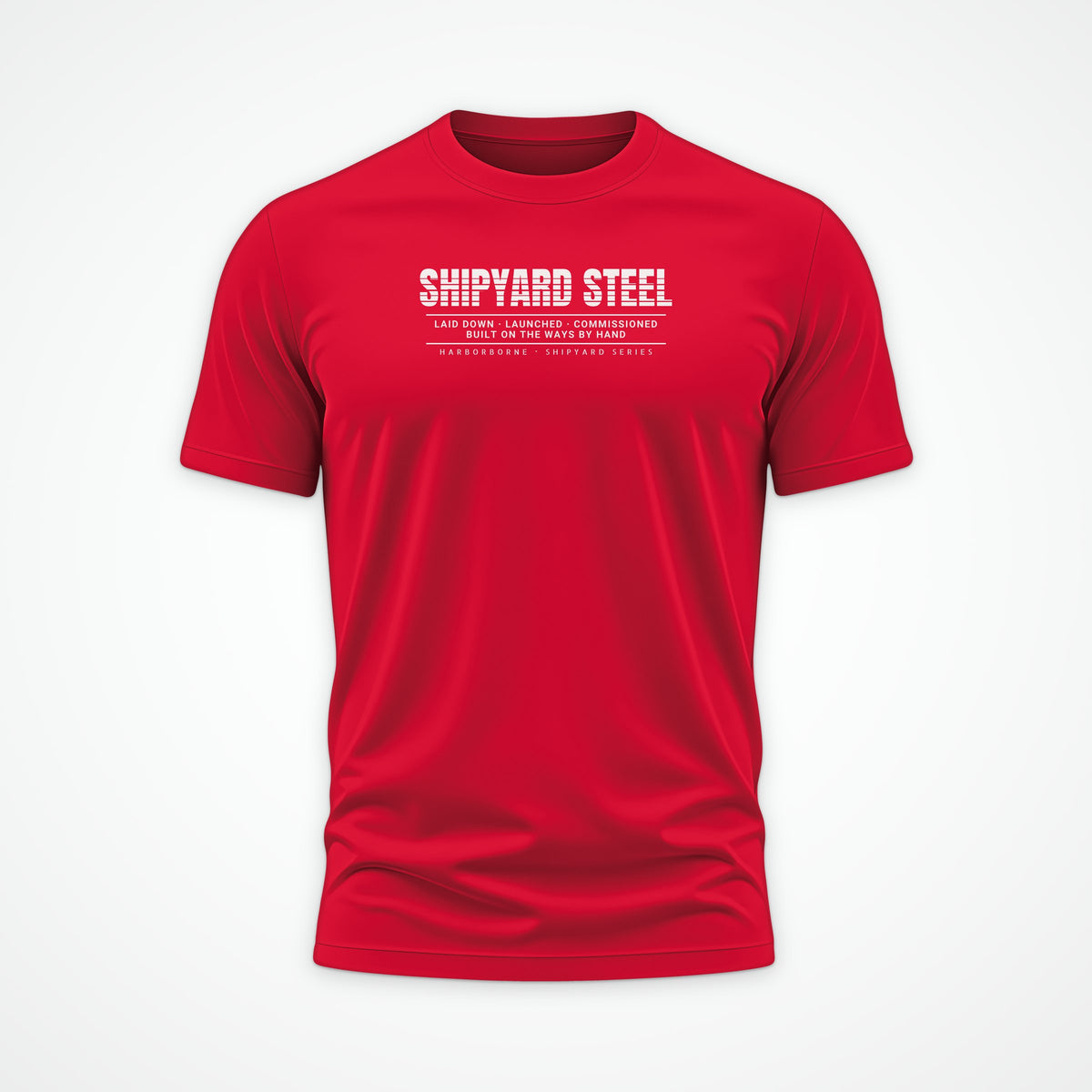 Shipyard Steel Scanline Tee in Red