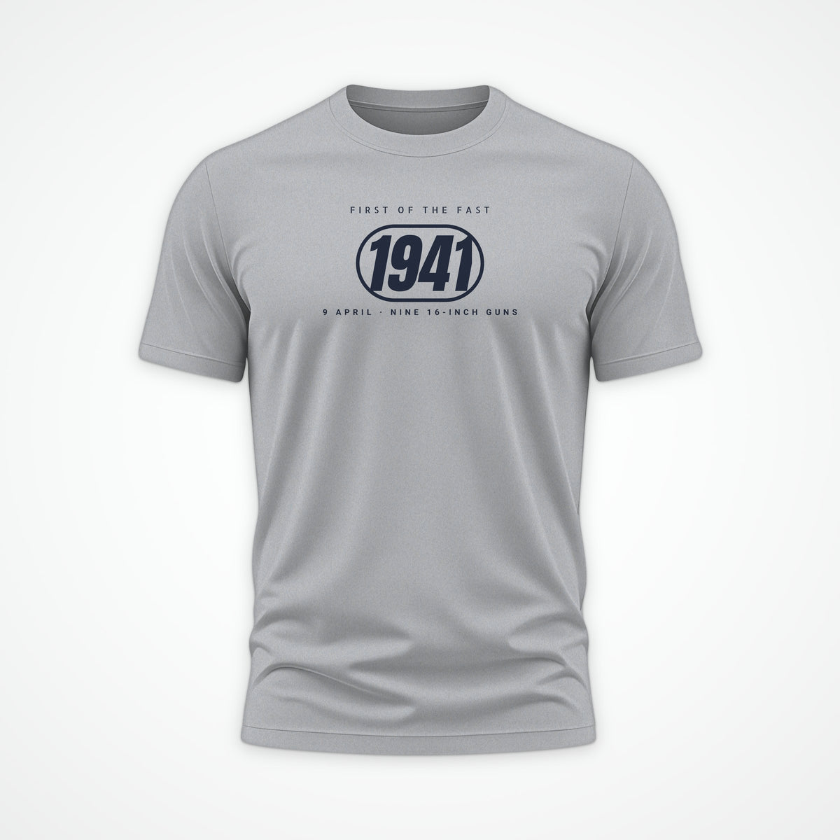 Fast Battleship 1941 Pill Tee in Heather Grey