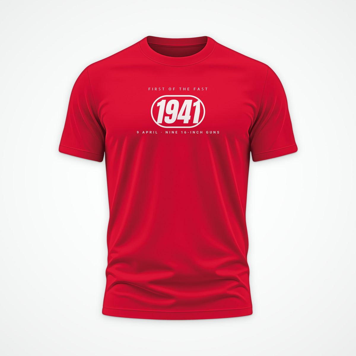 Fast Battleship 1941 Pill Tee in Red
