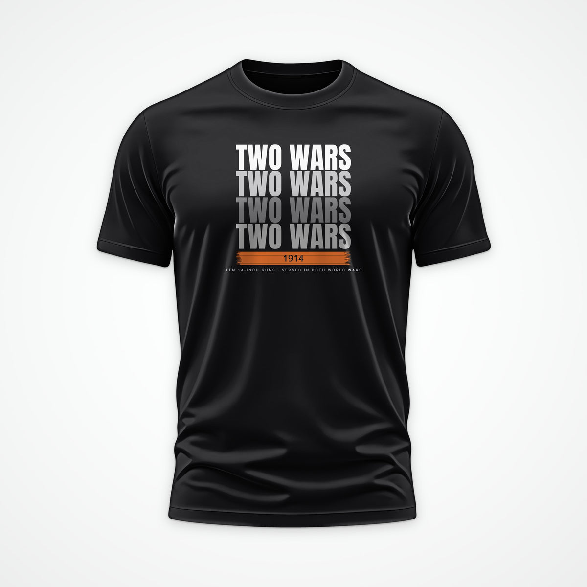 Two-War Battleship Echo Tee in Black