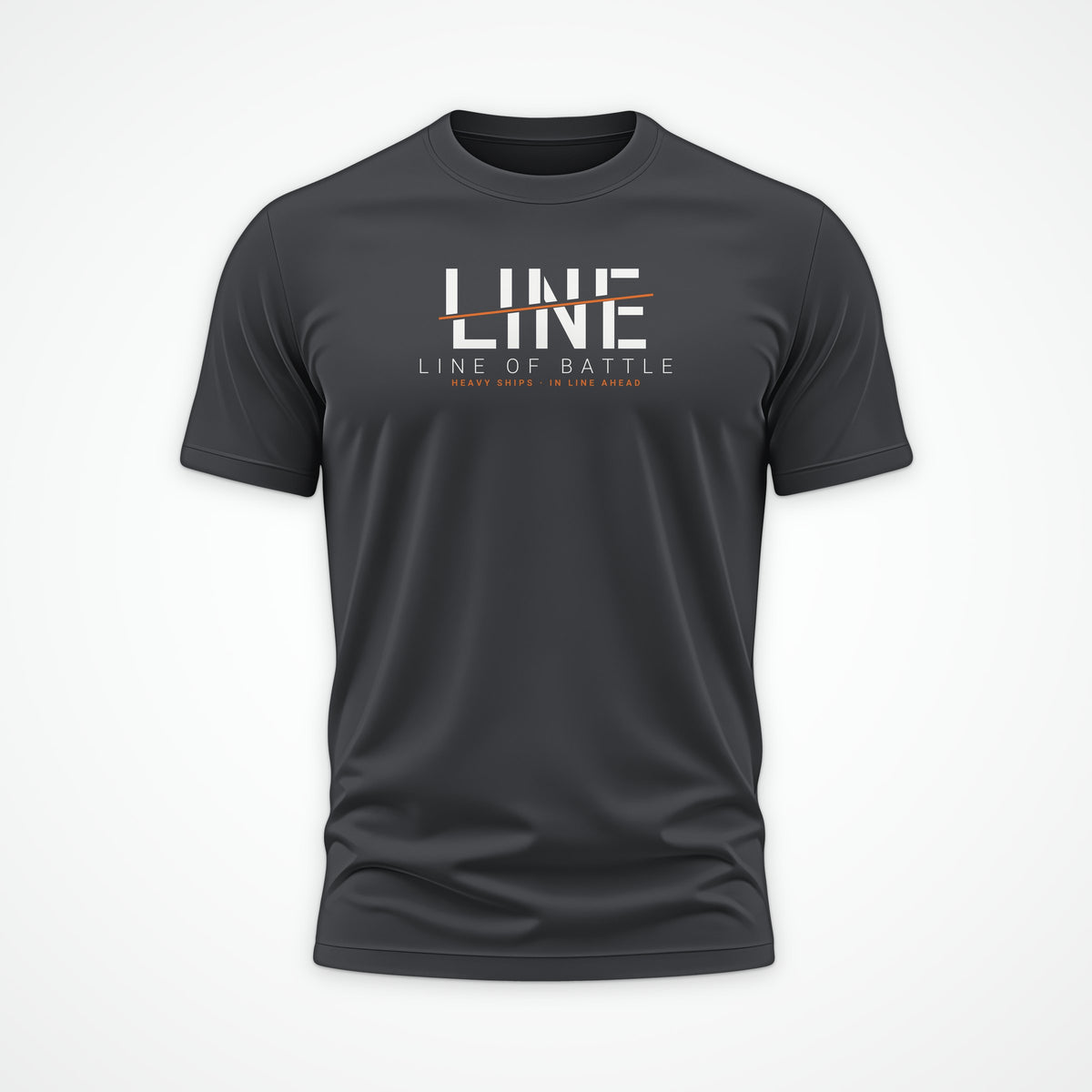 Line of Battle Sliced Tee in Anthracite
