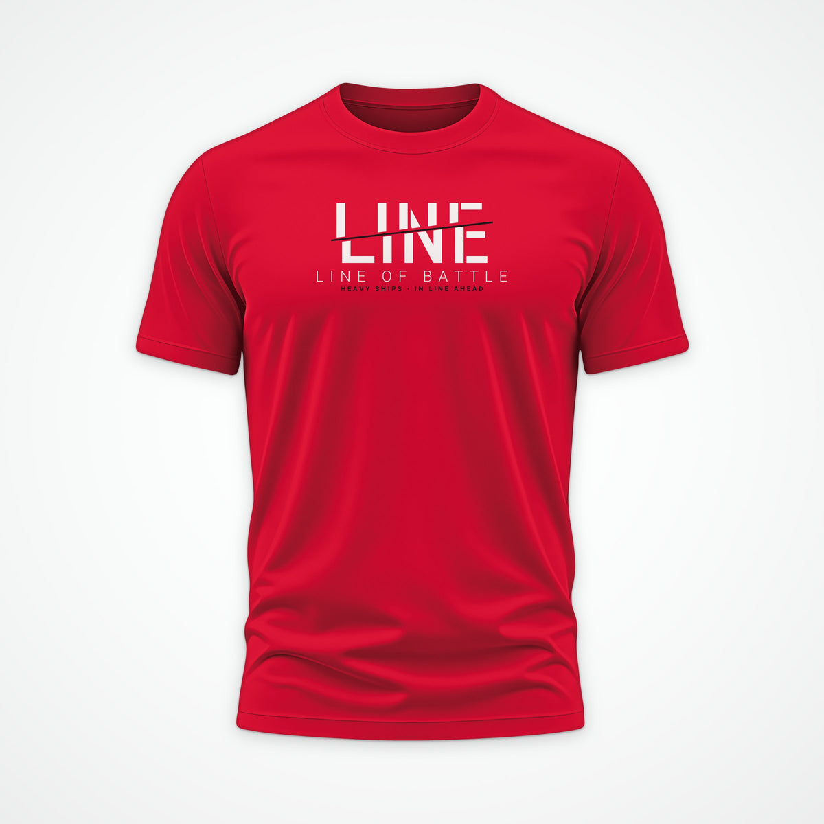 Line of Battle Sliced Tee in Red