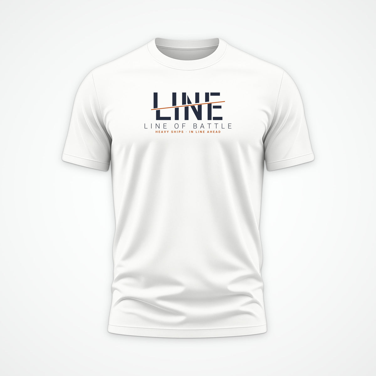 Line of Battle Sliced Tee in White