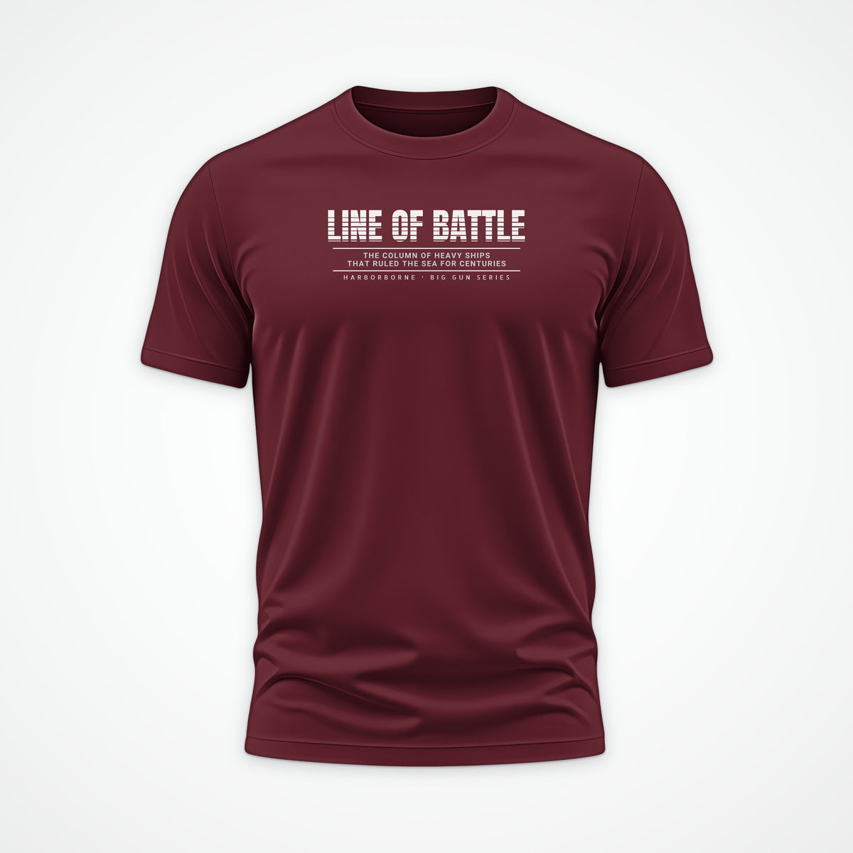 Line of Battle Scanline Tee in Burgundy