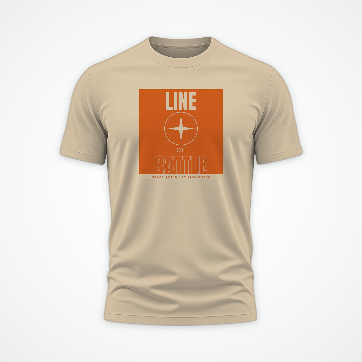Line of Battle Poster Tee in Desert Dust