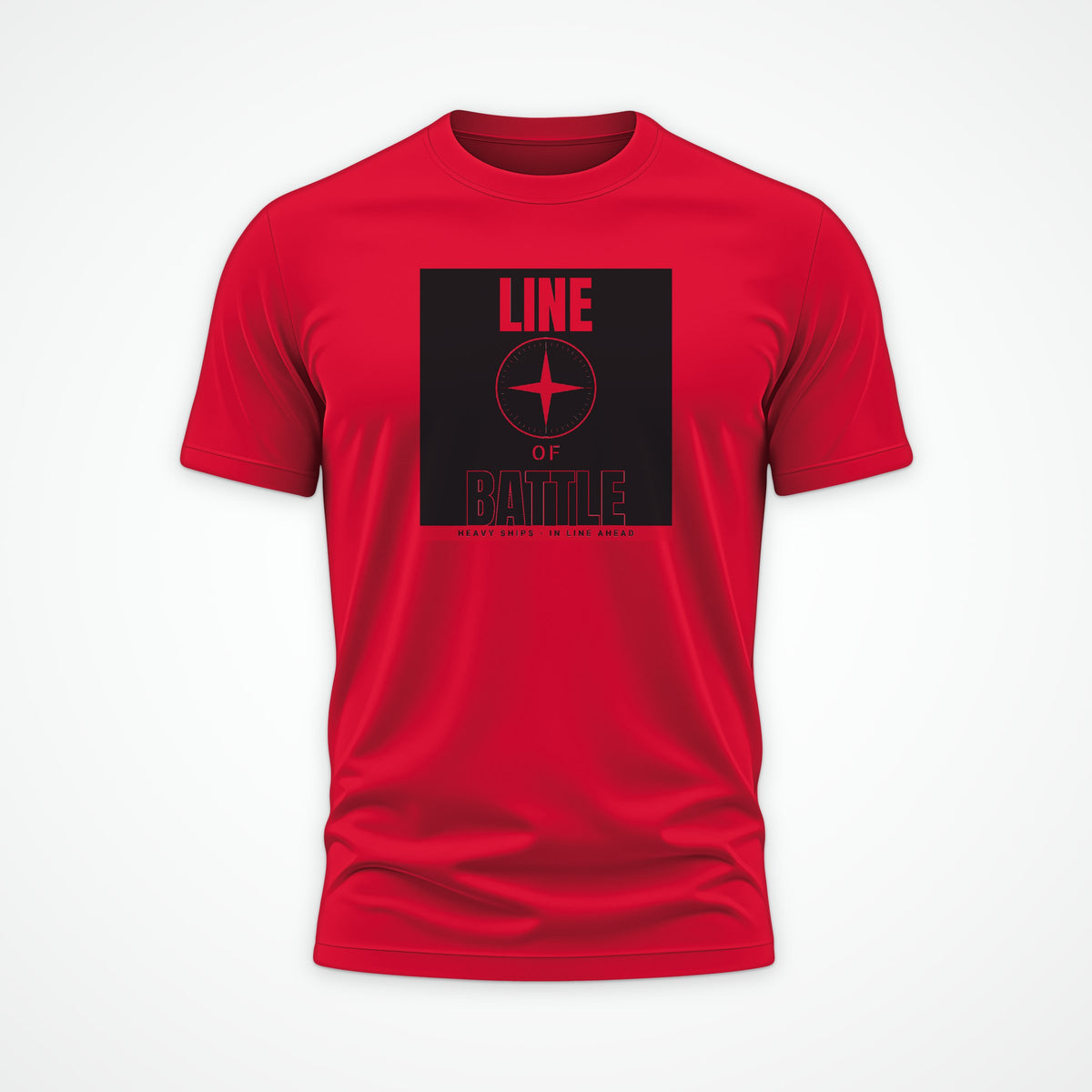 Line of Battle Poster Tee in Red