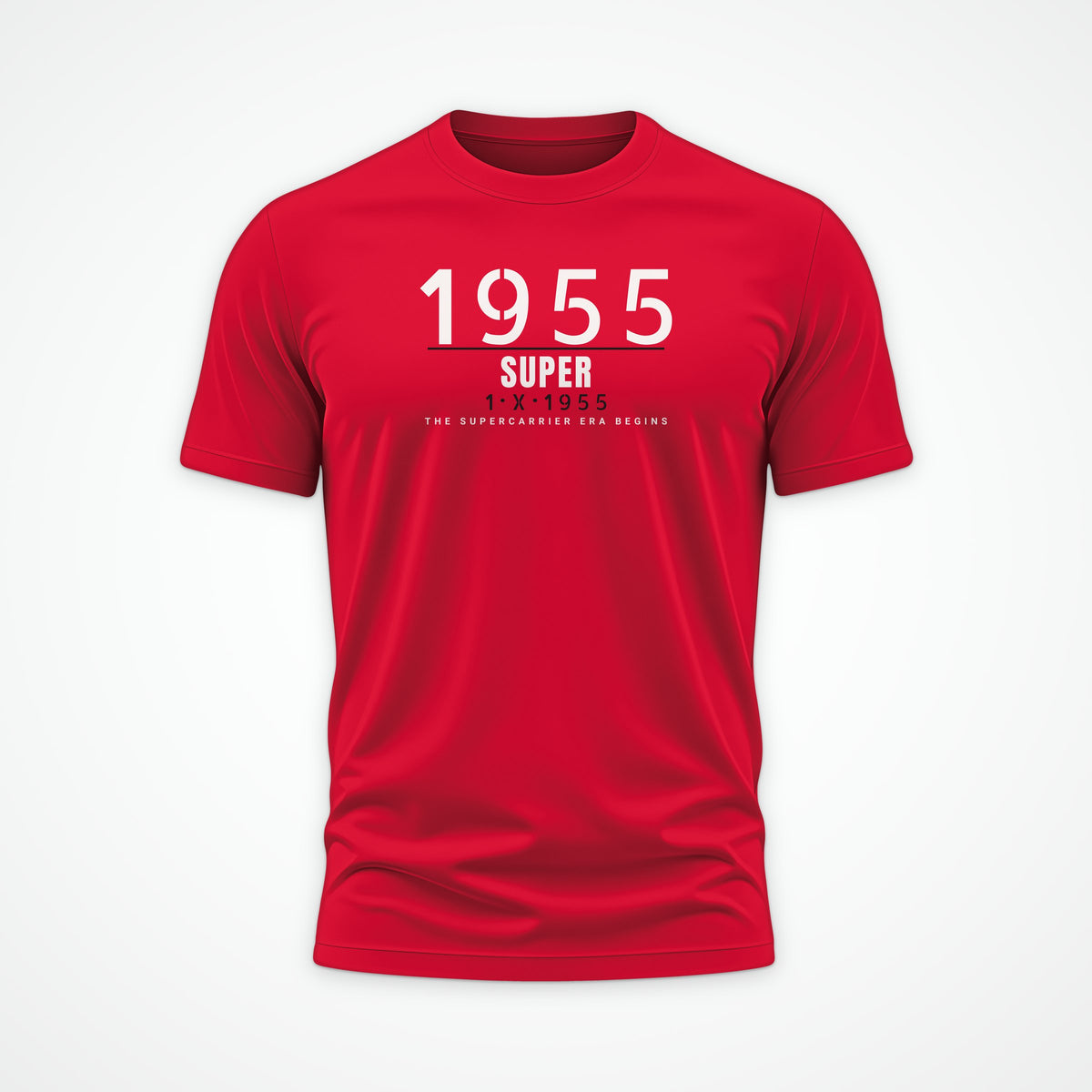 Supercarrier Watch Timestamp Tee in Red