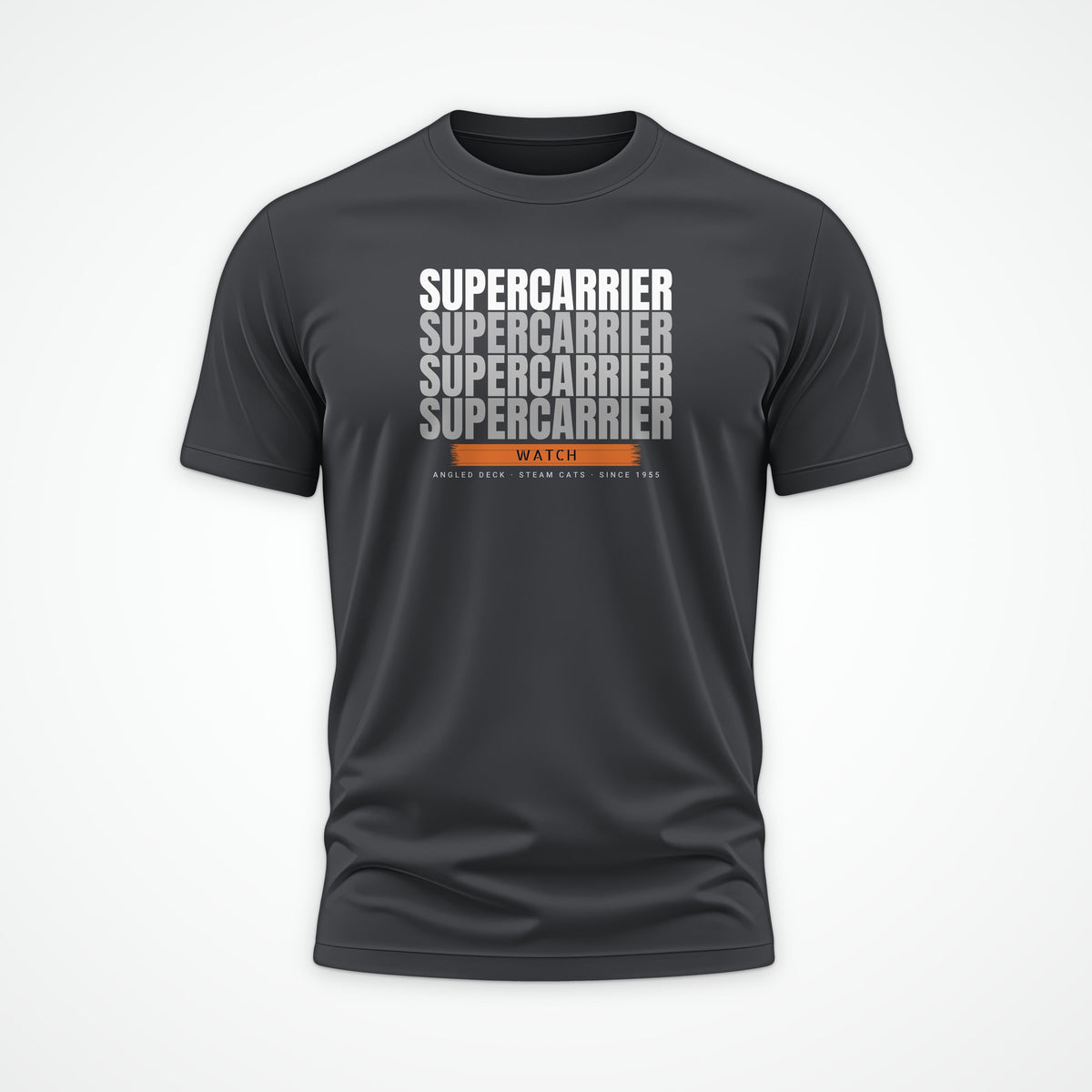 Supercarrier Watch Echo Tee in Anthracite