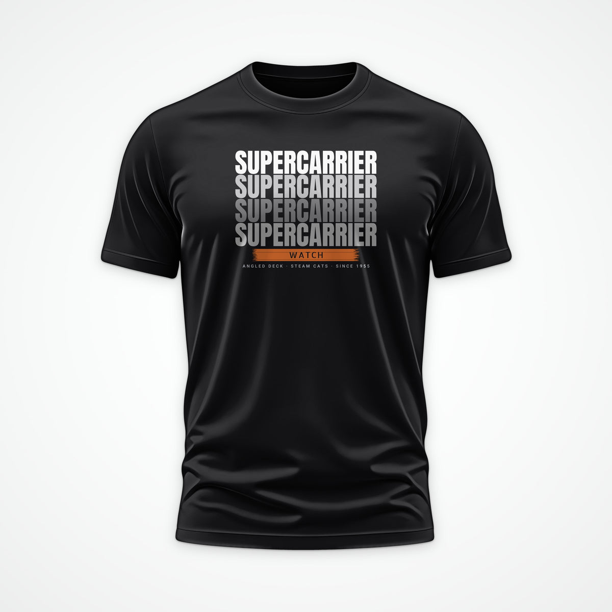 Supercarrier Watch Echo Tee in Black