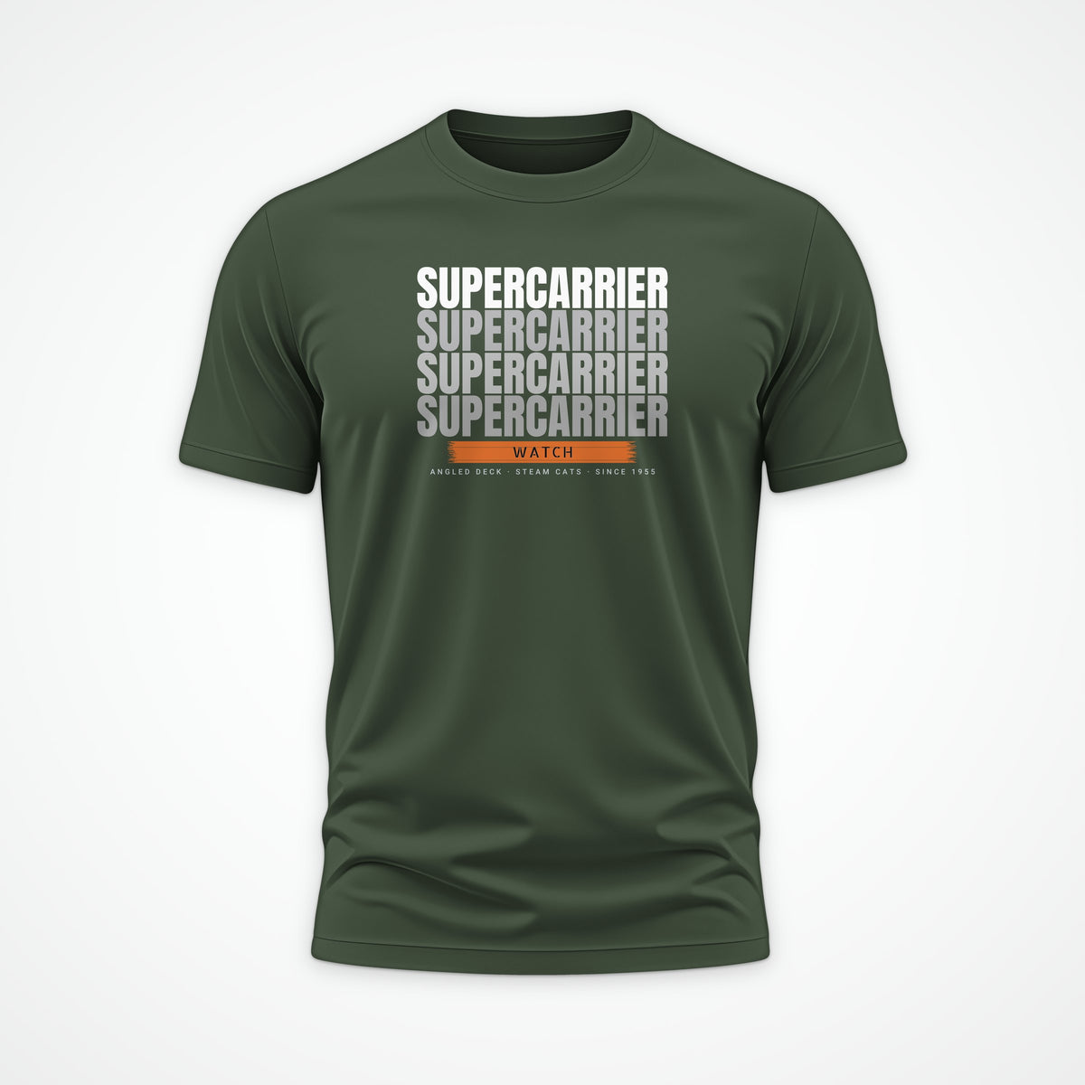 Supercarrier Watch Echo Tee in Olive