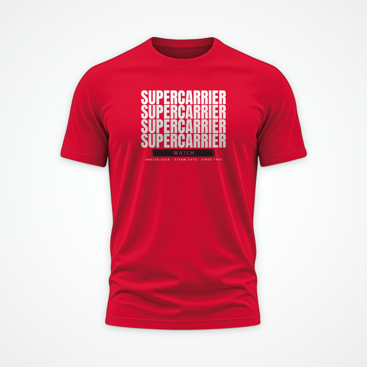 Supercarrier Watch Echo Tee in Red