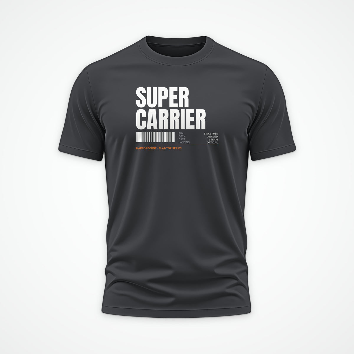 Supercarrier Watch Tag Tee in Anthracite