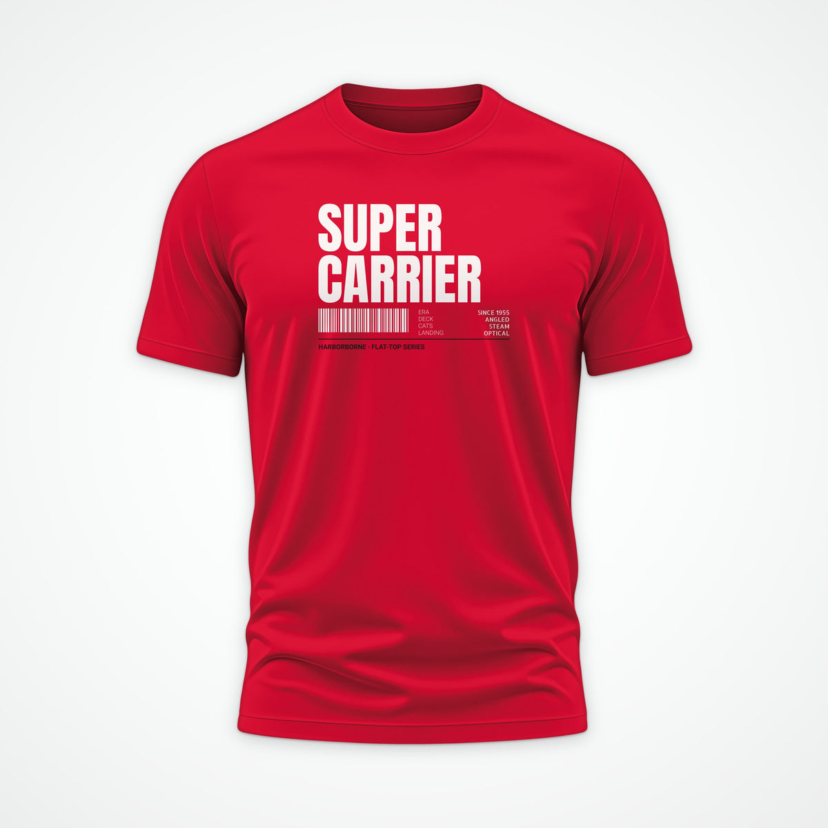 Supercarrier Watch Tag Tee in Red